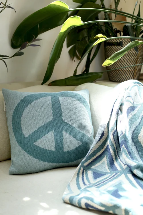 PEACE SIGN PILLOW in BROOKLYN — Calhoun & Co.